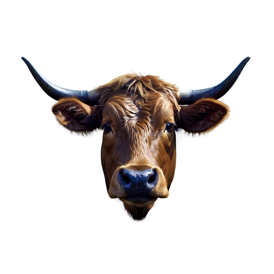 Cow Head Silhouette Png 06212024 PNG