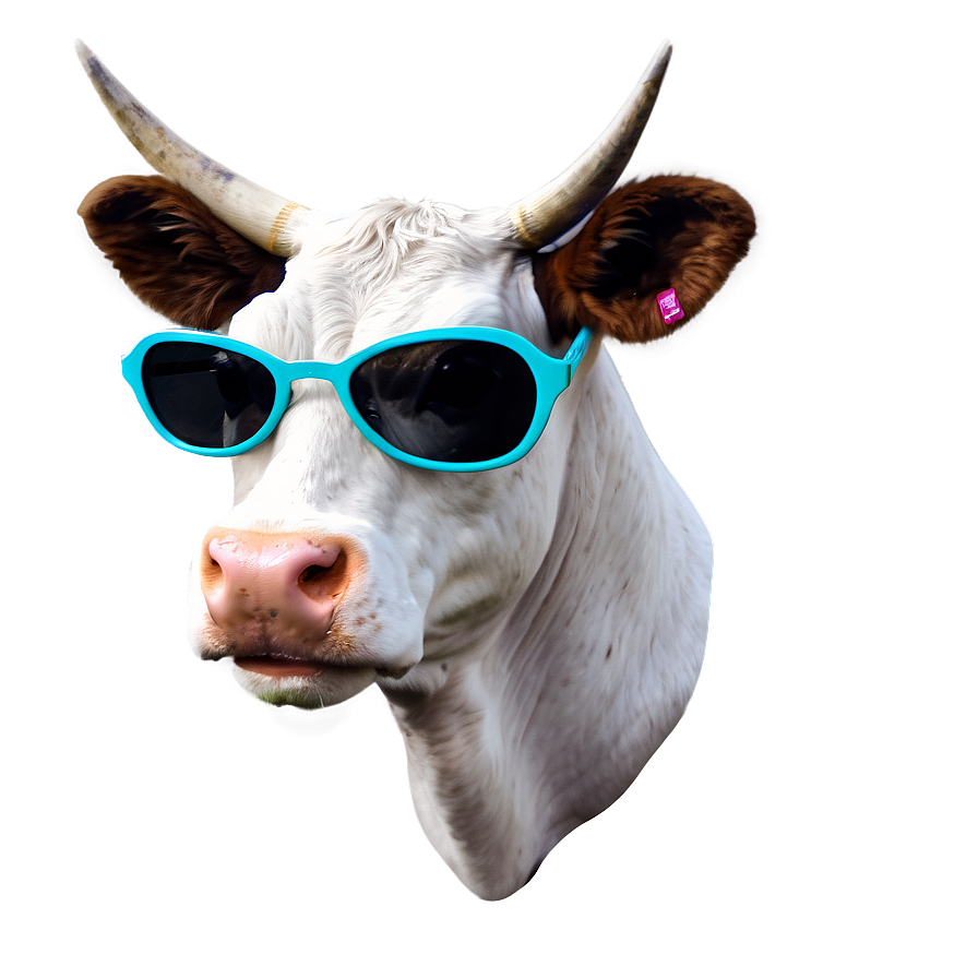 Cow Head With Sunglasses Png Clh PNG