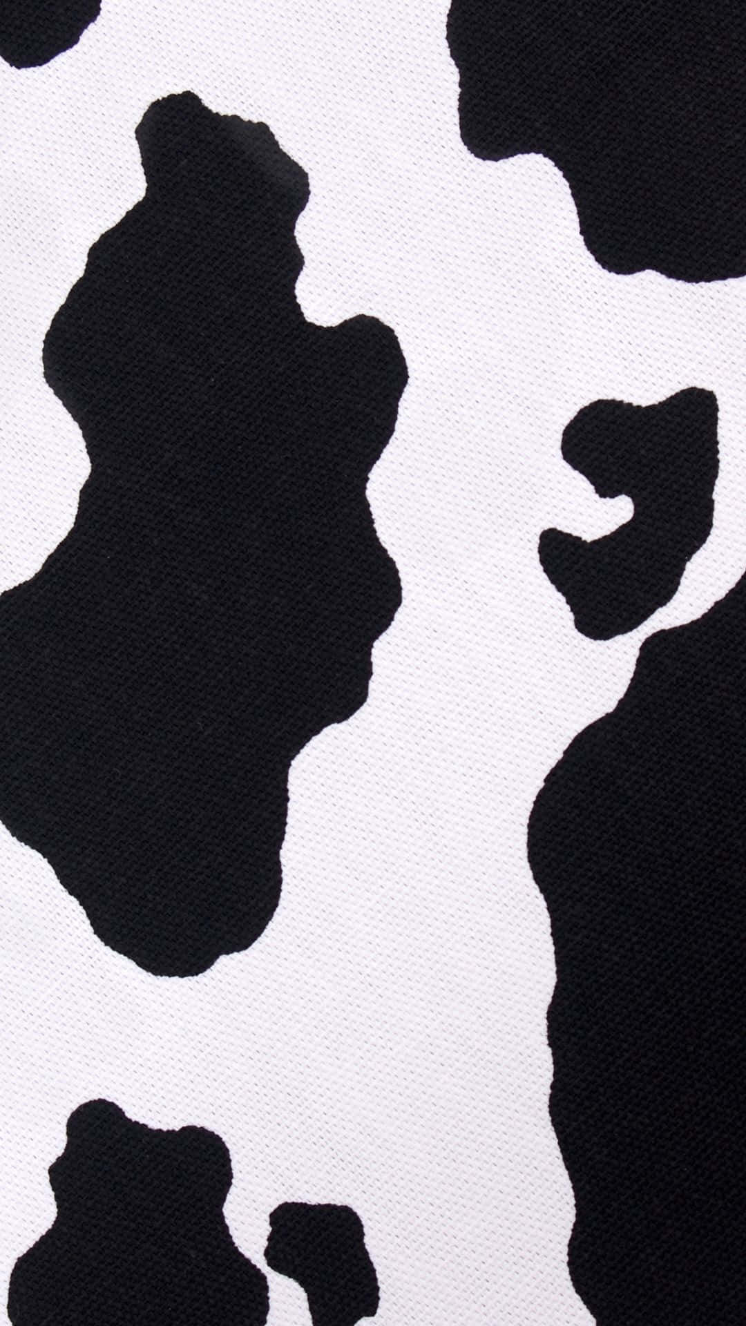 Cow Print T Shirt Black White Wallpaper