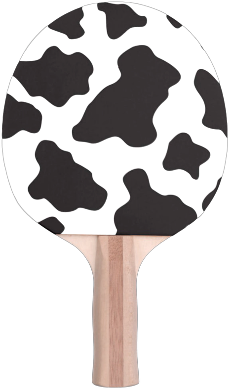 Cow Pattern Ping Pong Paddle PNG