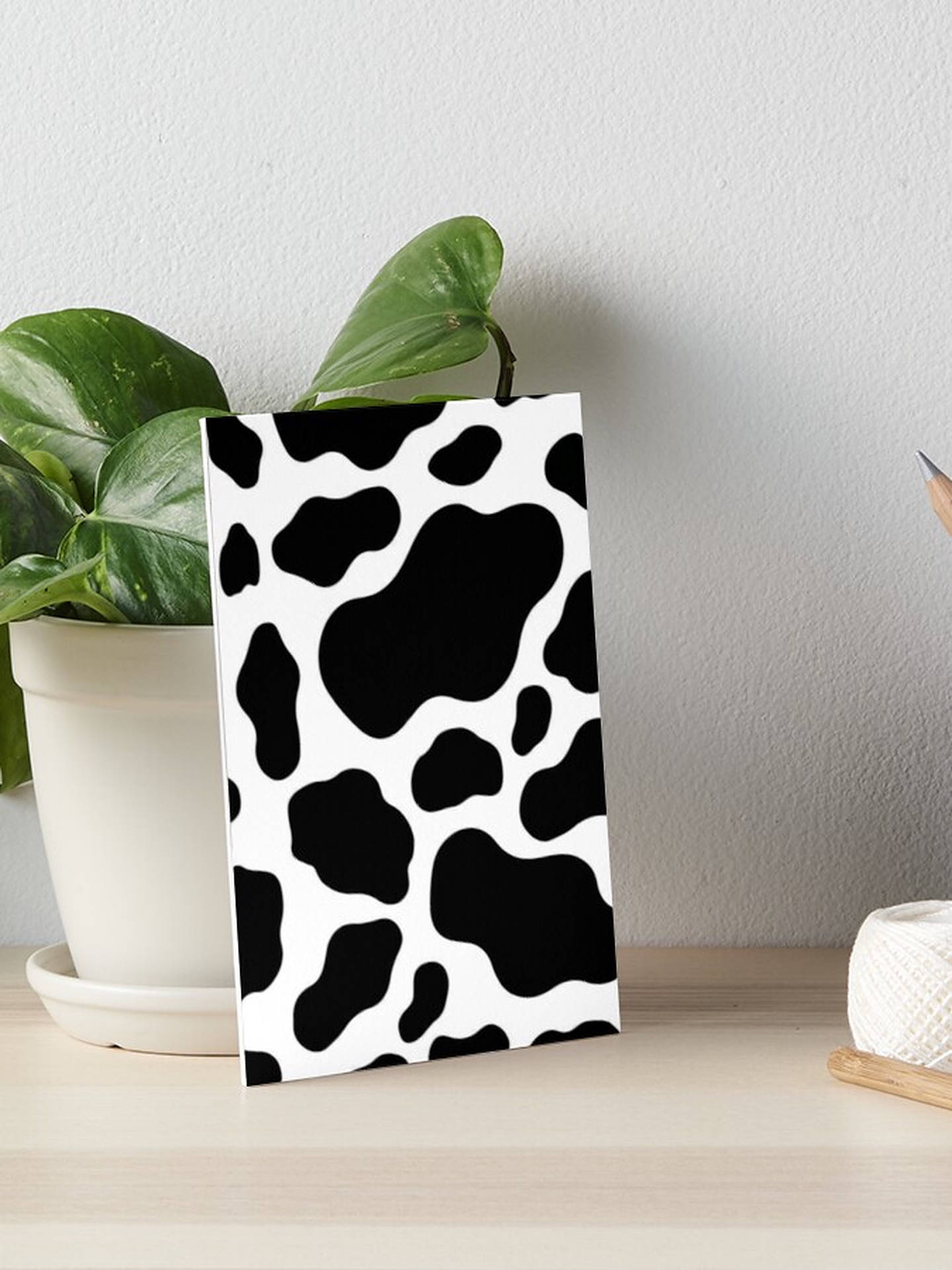 Cow Print Aesthetic Painting Wallpaper