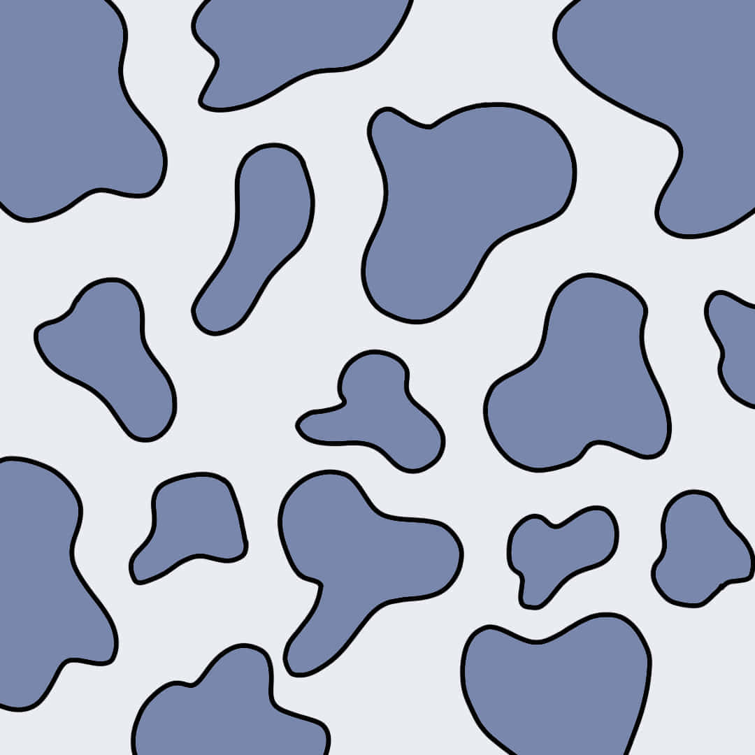 Download Cow Print Pattern Blueand Gray Wallpaper | Wallpapers.com