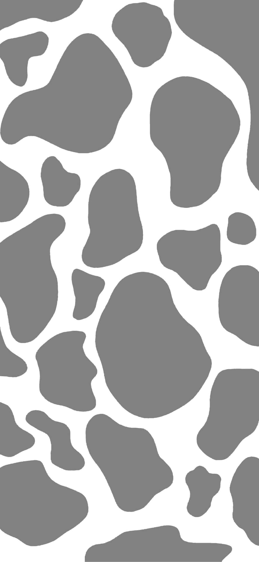 Cow Print Pattern Grey Scale Wallpaper