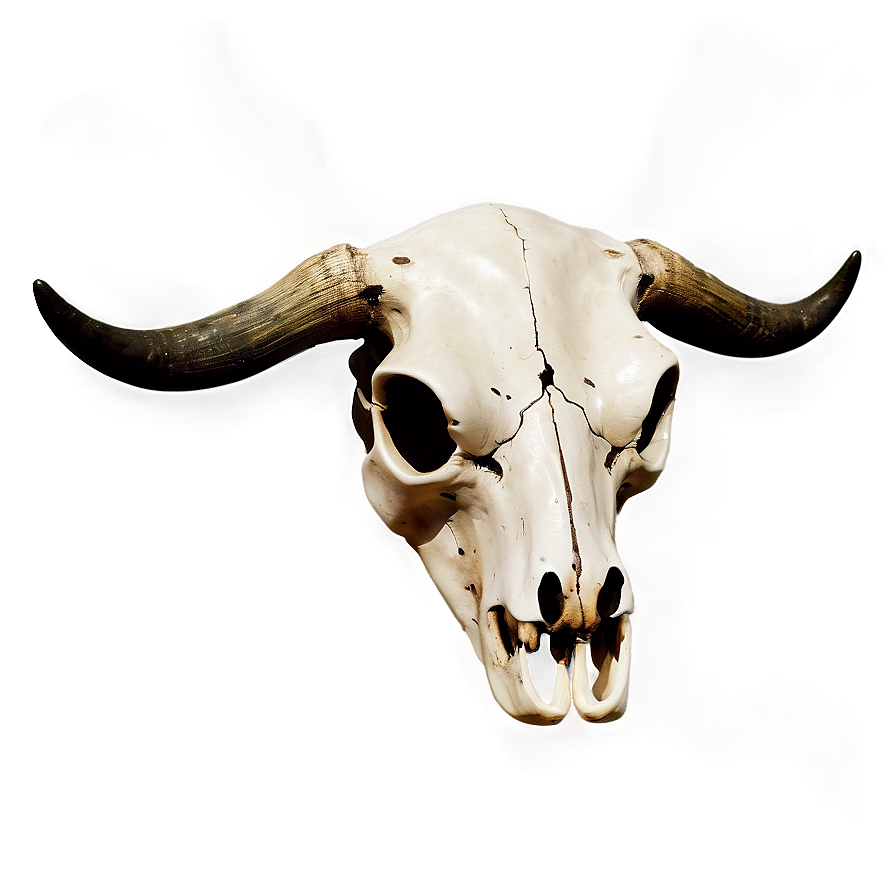 Cow Skull Silhouette Png 06132024 PNG