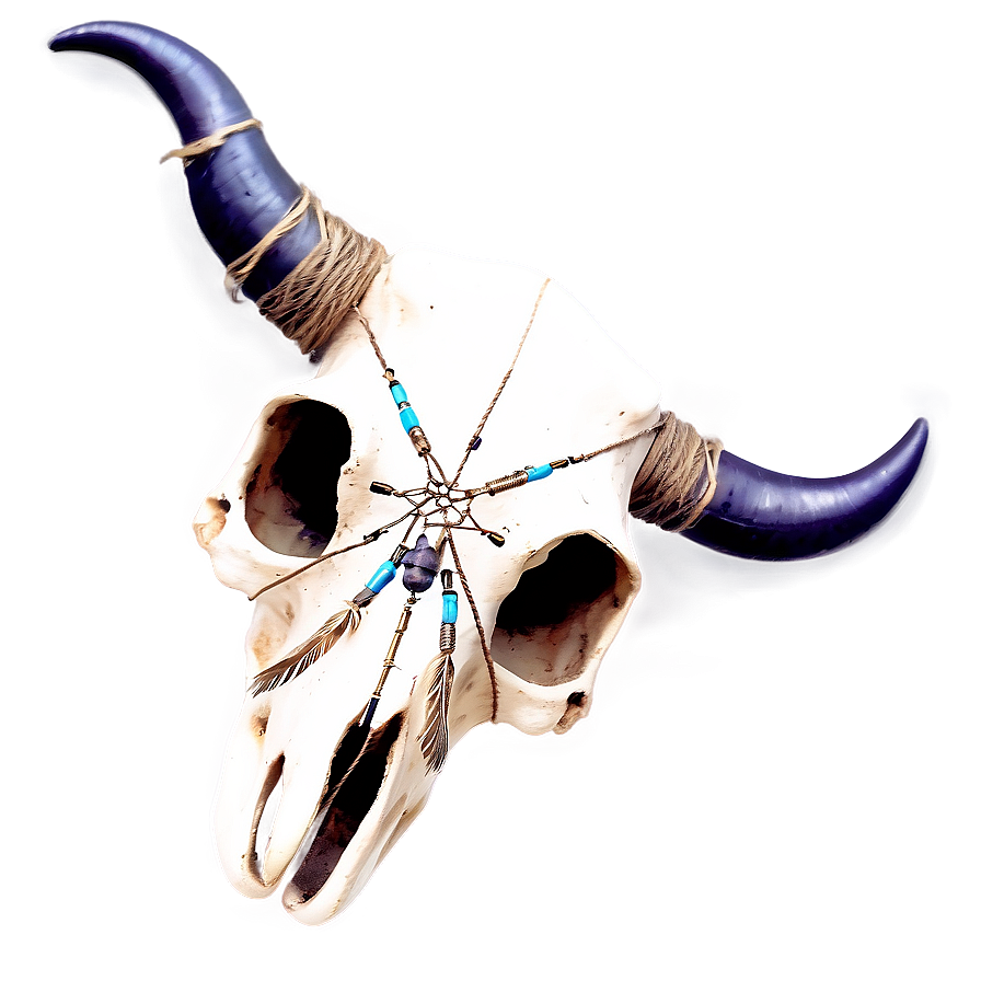 Cow Skull With Dreamcatcher Png 4 PNG