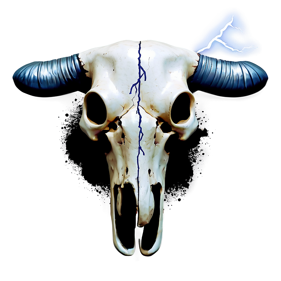 Cow Skull With Lightning Png Rpw74 PNG