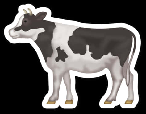 Cow_ Emoji_ Graphic PNG
