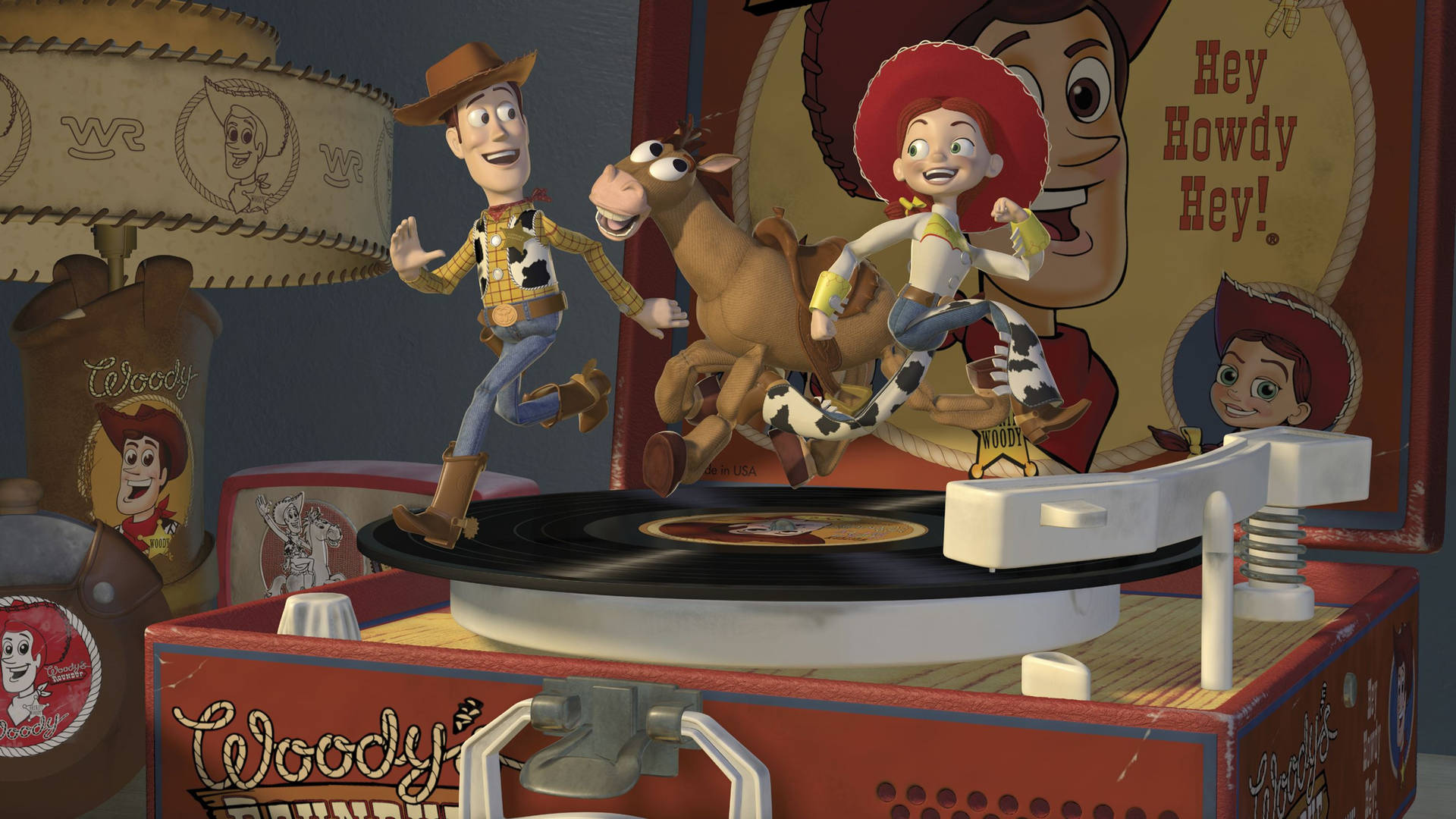 Cowboy And Cowgirl Toy Story 2 Wallpaper
