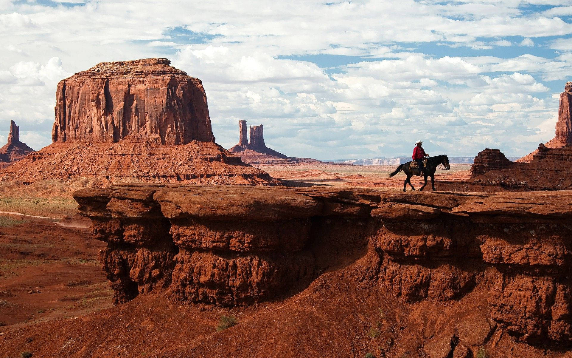 Cowboyvid Monument Valley. Wallpaper