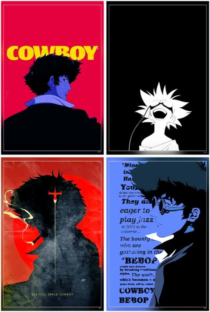 Cowboy Bebop Character Collage Wallpaper