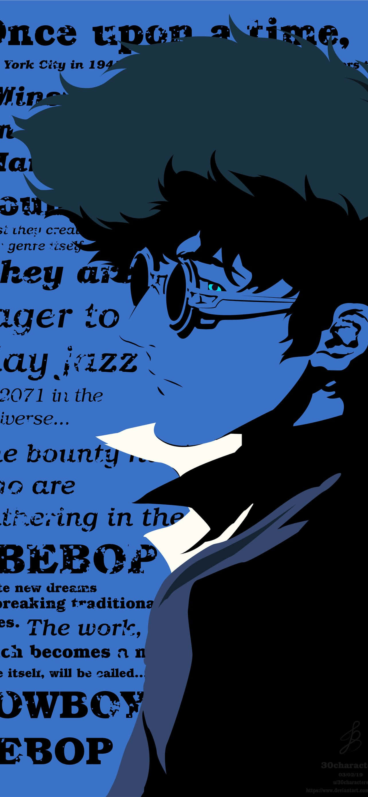 Colorful characters of Cowboy Bebop bring their charismatic adventure to the small screen. Wallpaper