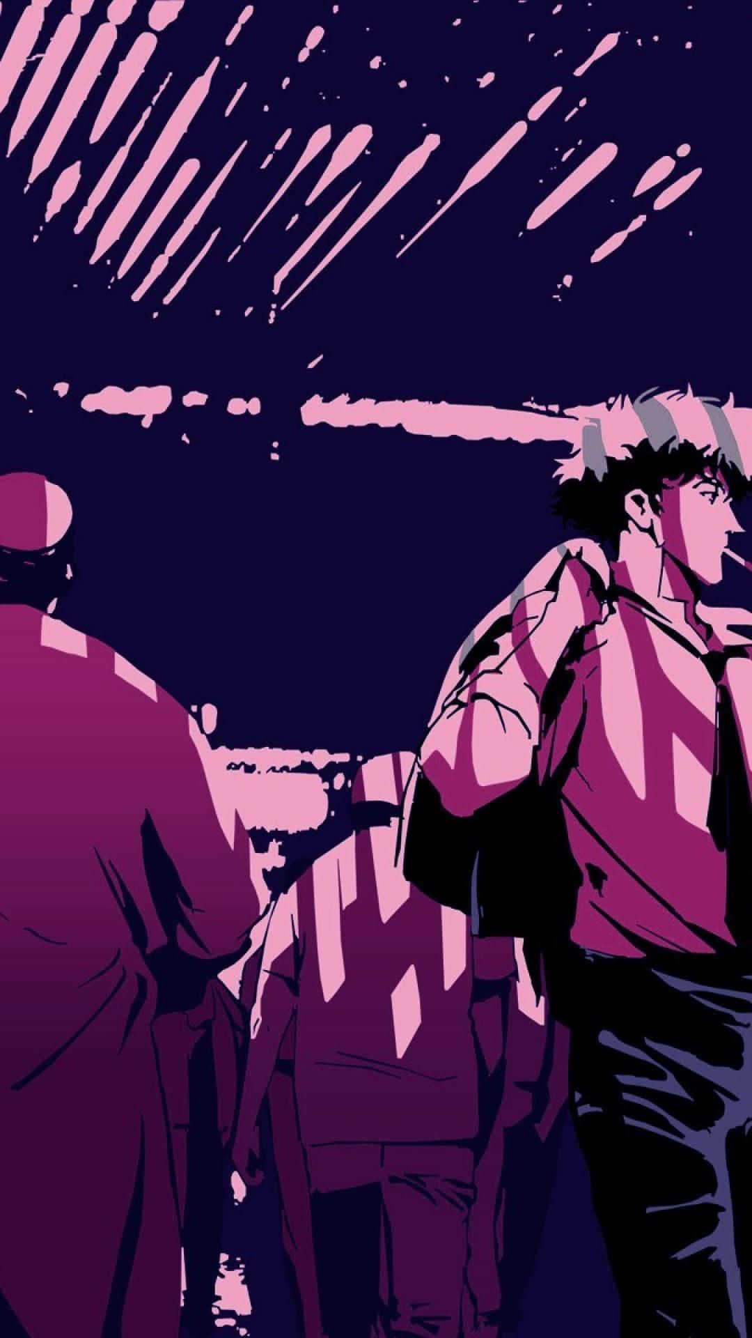 Experience The Thrills Of Cowboy Bebop On Your Iphone! Wallpaper