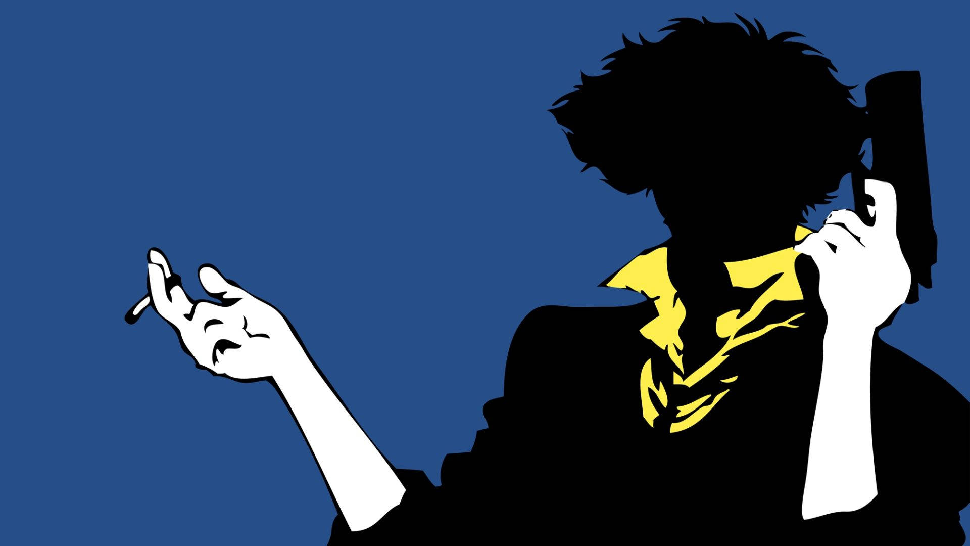 An icon of the sci-fi genre, No-Face strikes a pose in Cowboy Bebop Wallpaper