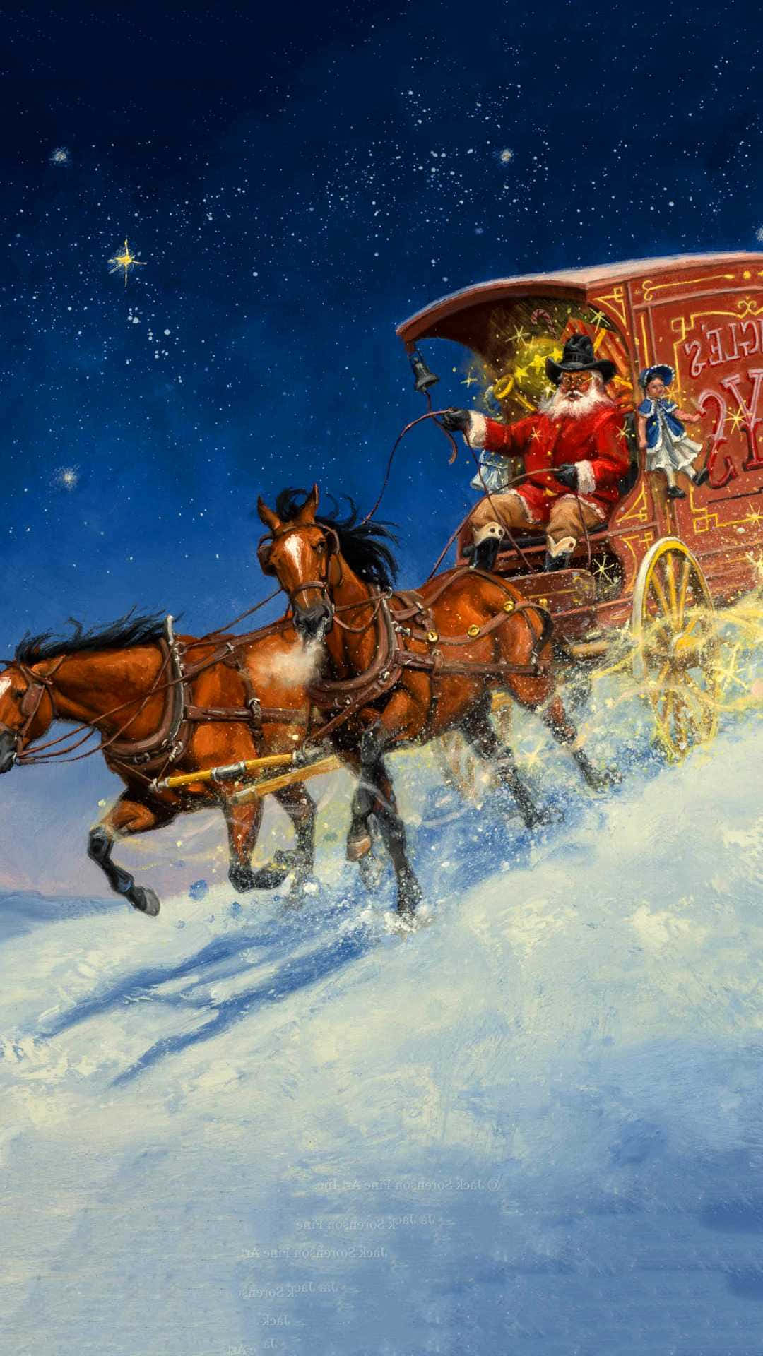 Celebrate Cowboy Christmas, Make Memories Last Wallpaper