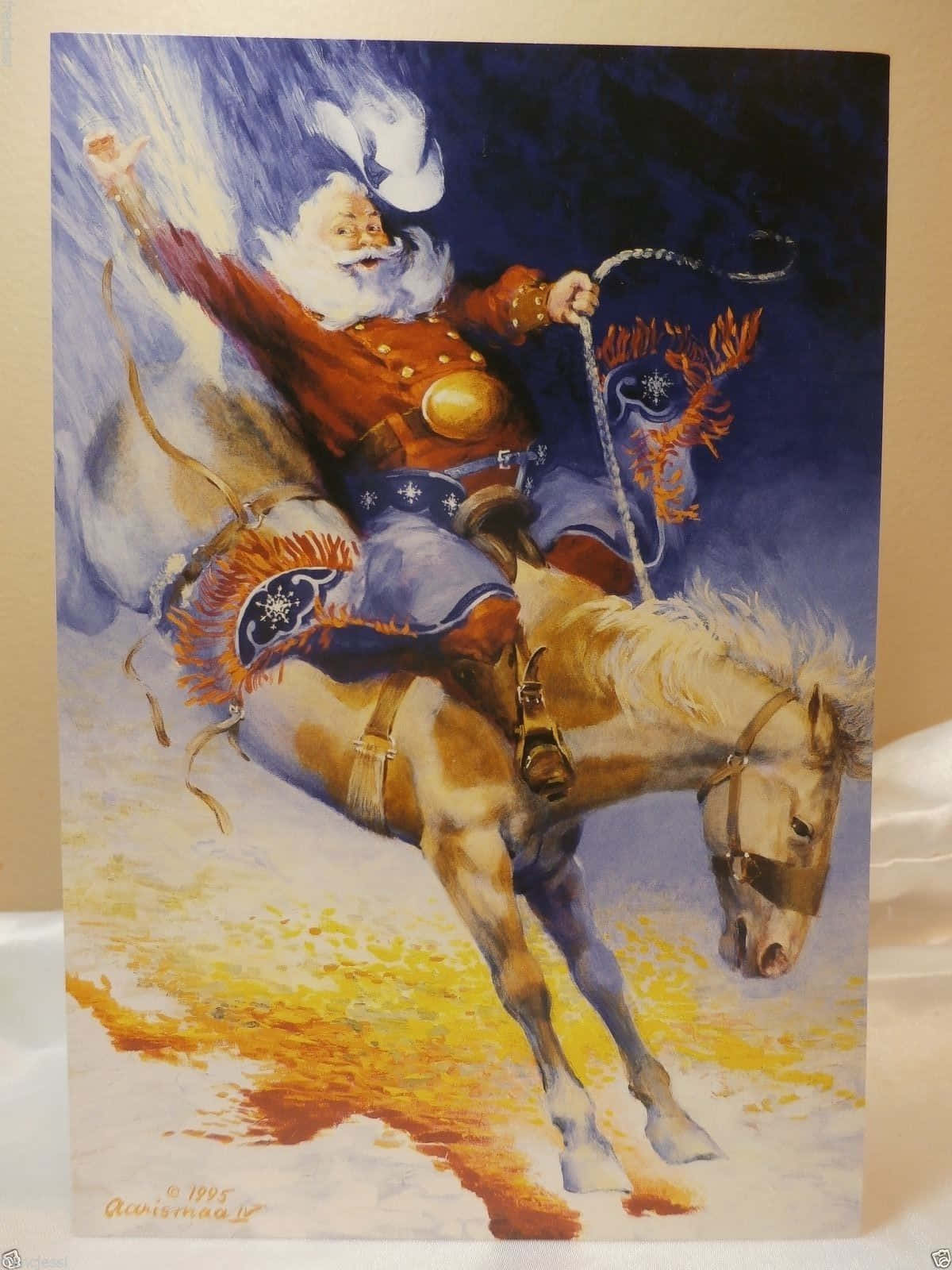 'erlebedieses Jahr Cowboy Weihnachten!' Wallpaper