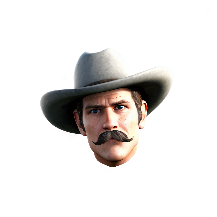 Cowboy Gunslinger Mustache Png Jvk PNG