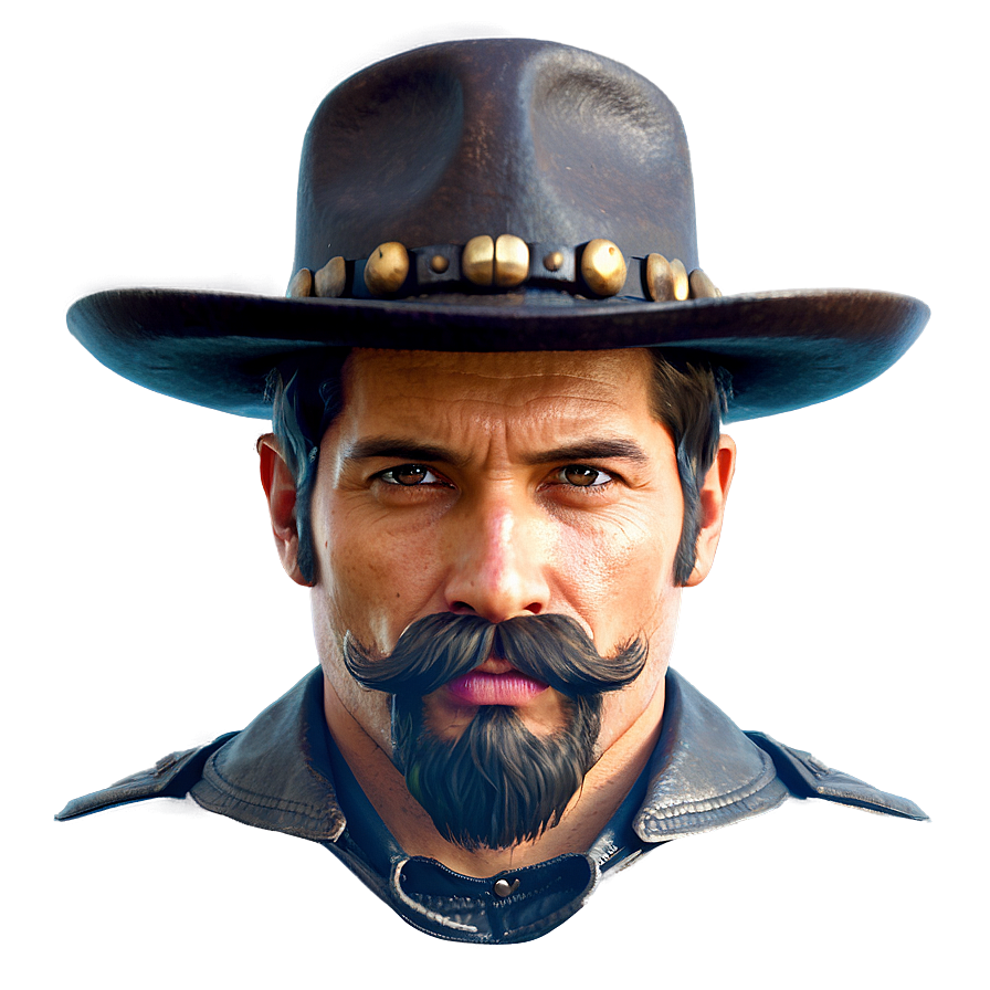 Cowboy Gunslinger Mustache Png Xrk PNG