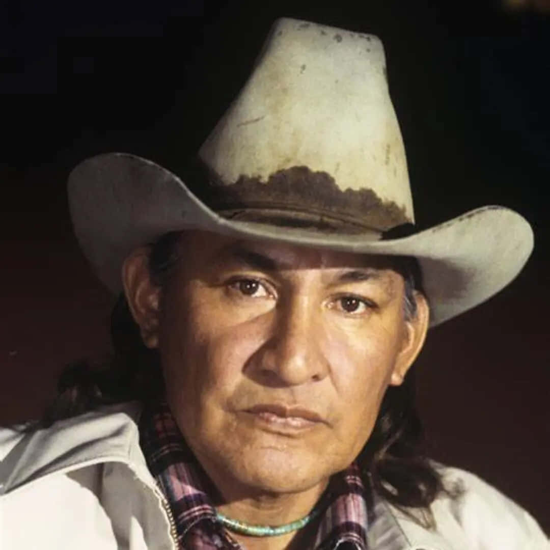 Cowboy Hat Man Portrait Wallpaper