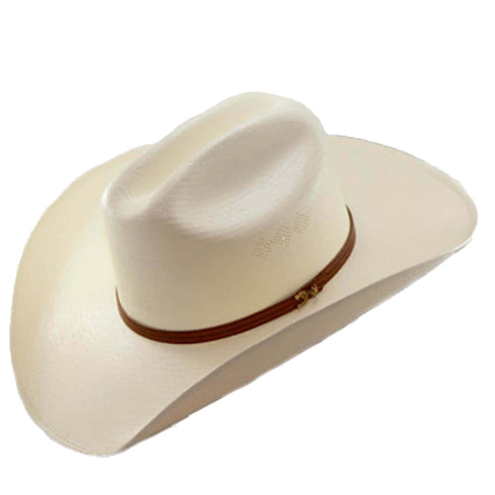A White Cowboy Hat On A White Background