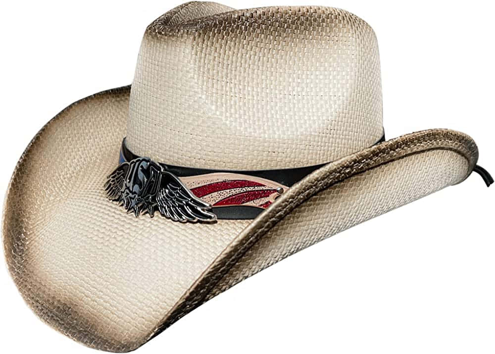 A Cowboy Hat With An American Flag On It