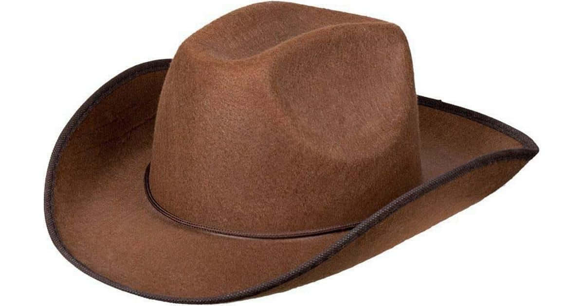 A cowboy doesn't ride without his signature hat.