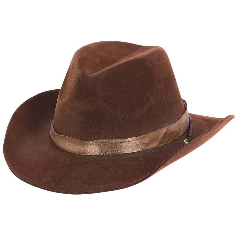 A rugged cowboy look with a classic cowboy hat
