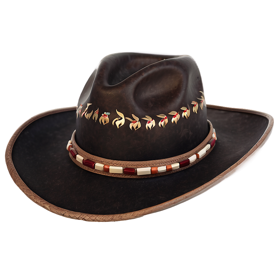 Cowboy Hat Transparent With Decoration Png 05262024 PNG