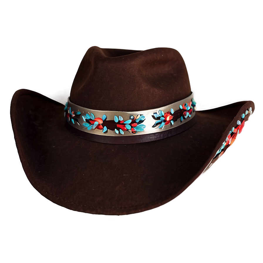 Cowboy Hat Transparent With Decoration Png 05262024 PNG