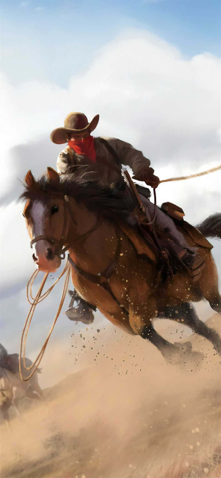 Go West With Cowboy Iphone Wallpaper