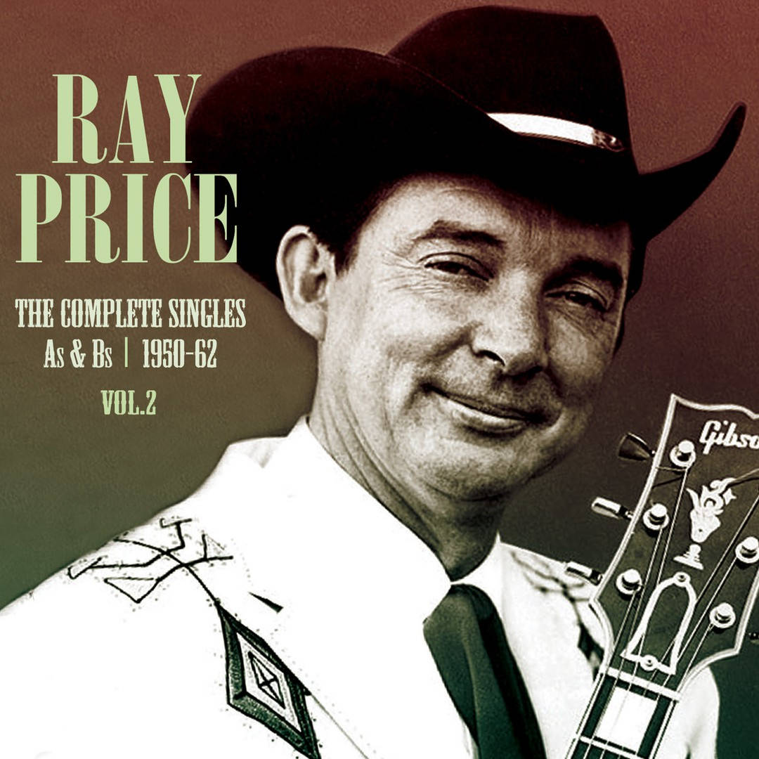 Illeggendario Cantante Country Ray Price In Abbigliamento Da Cowboy Sfondo