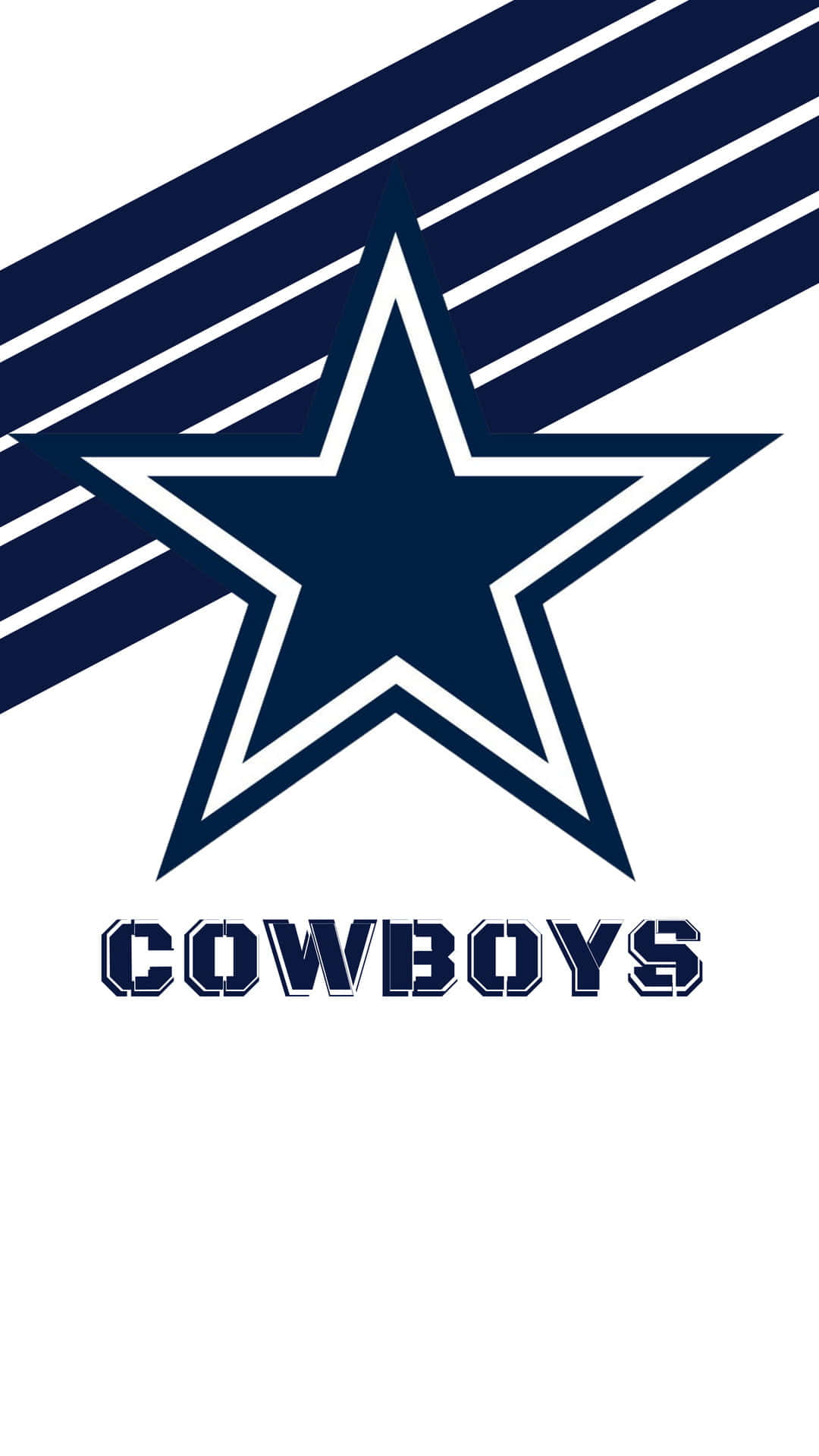 Dallascowboys Logo Auf Weißem Hintergrund