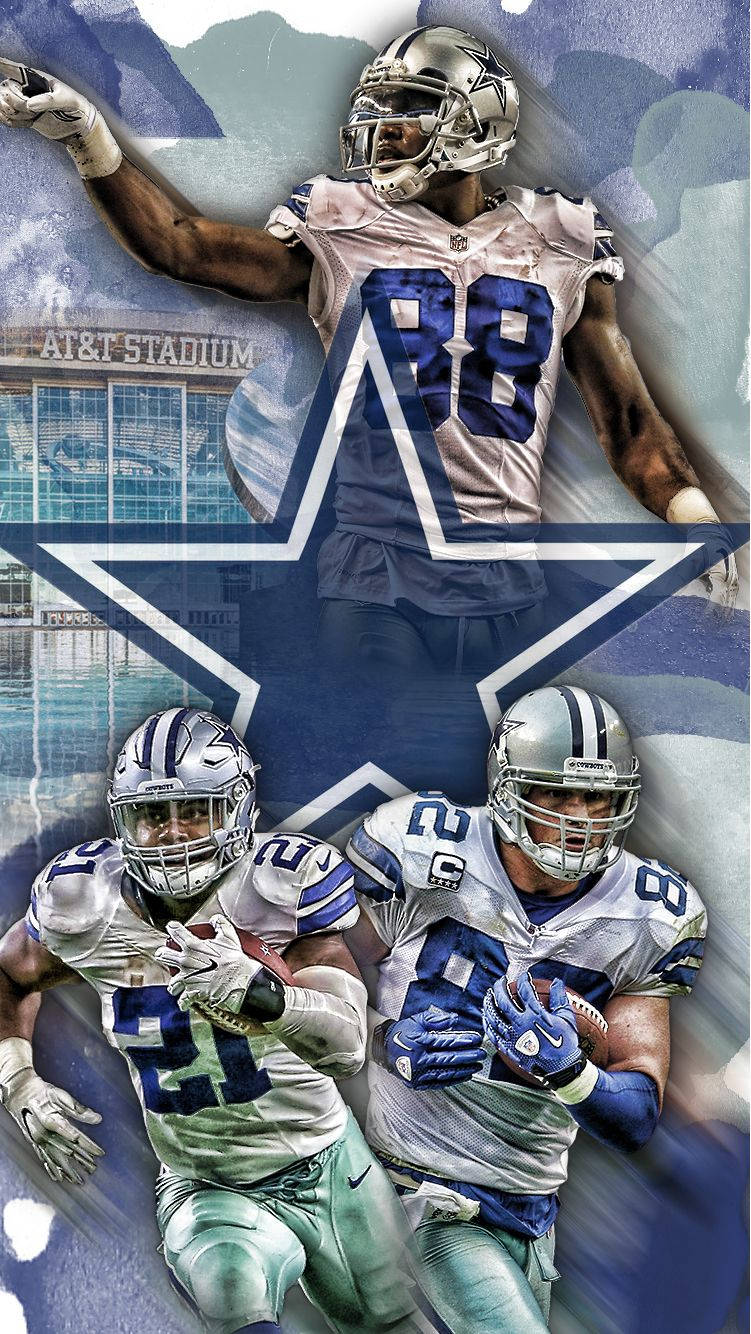 Cowboys Digital Collage Wallpaper