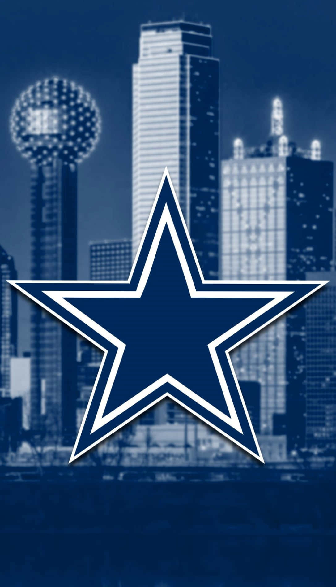 ¡séun Orgulloso Fanático De Los Dallas Cowboys Con Su Iphone Oficial! Fondo de pantalla
