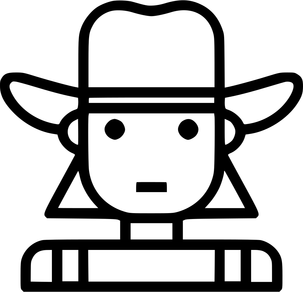 Cowgirl Icon Vector PNG