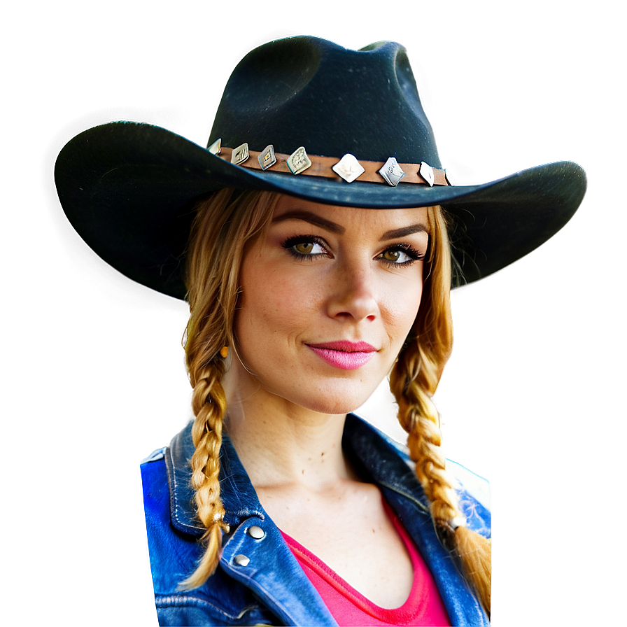 Cowgirl In Landscape Png 06112024 PNG