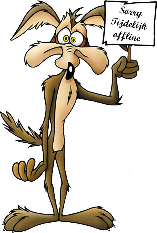 Coyote Holding Sign Illustration PNG