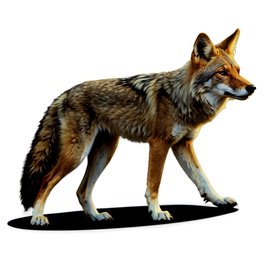 Coyote Hunting Scene Png 06122024 PNG