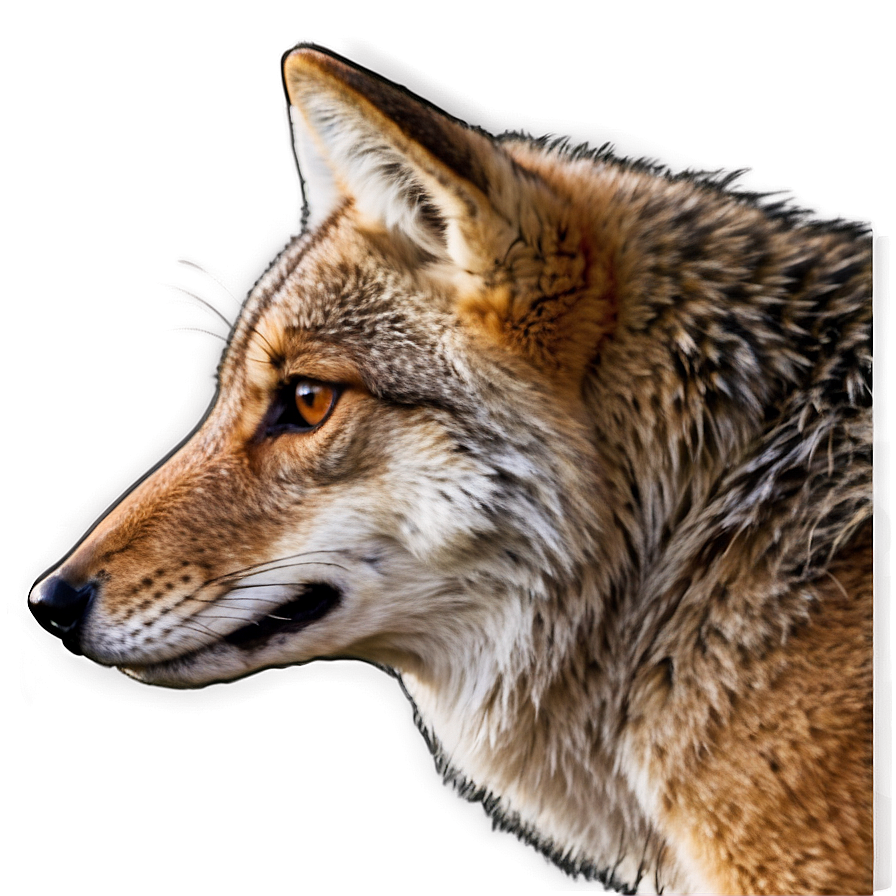 Coyote Profile Headshot Png Nlw27 PNG