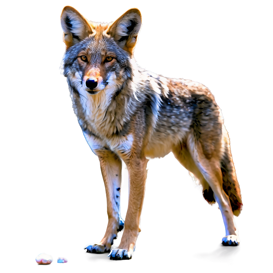 Coyote With Prey Png Sds25 PNG
