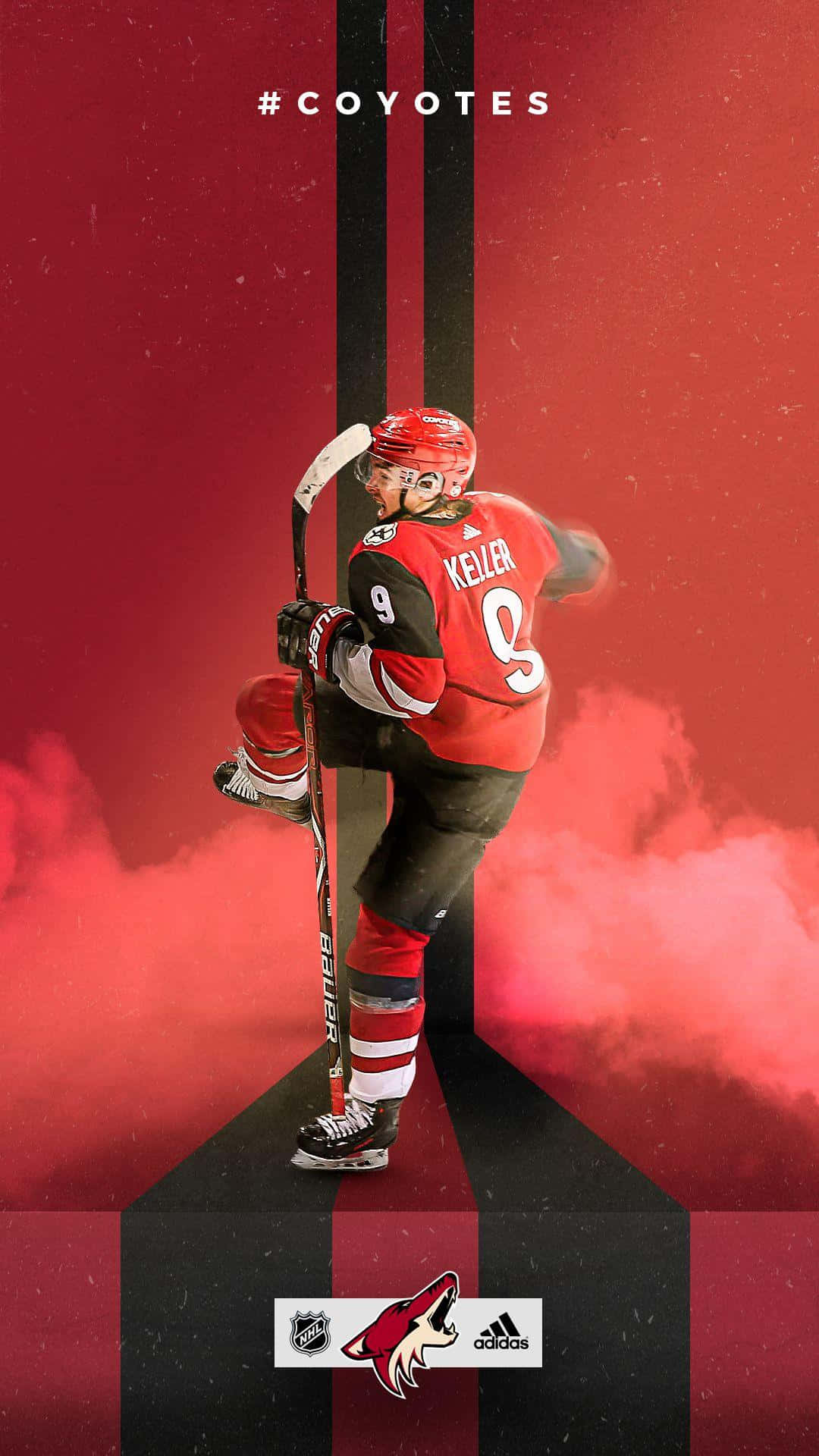 Coyotes Hockey Player Promotional Graphic Wallpaper