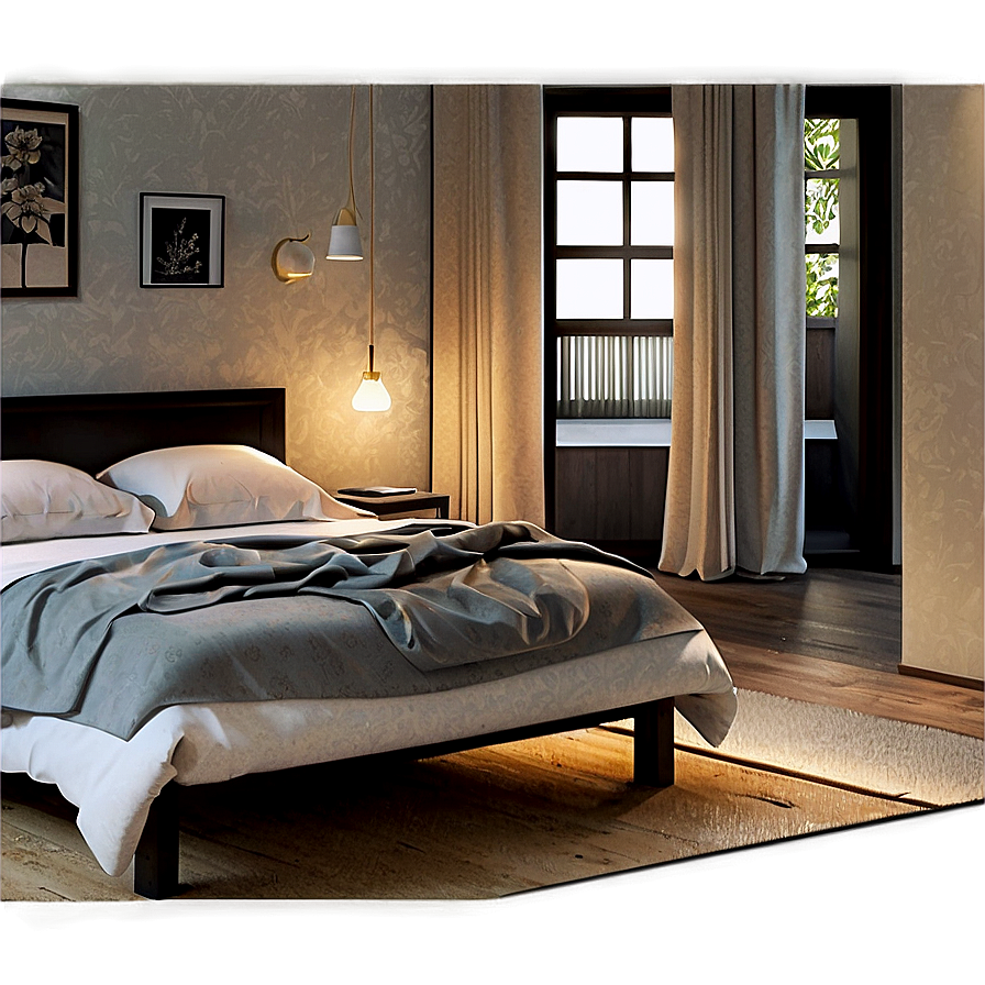 Cozy Airbnb Room Png 15 PNG