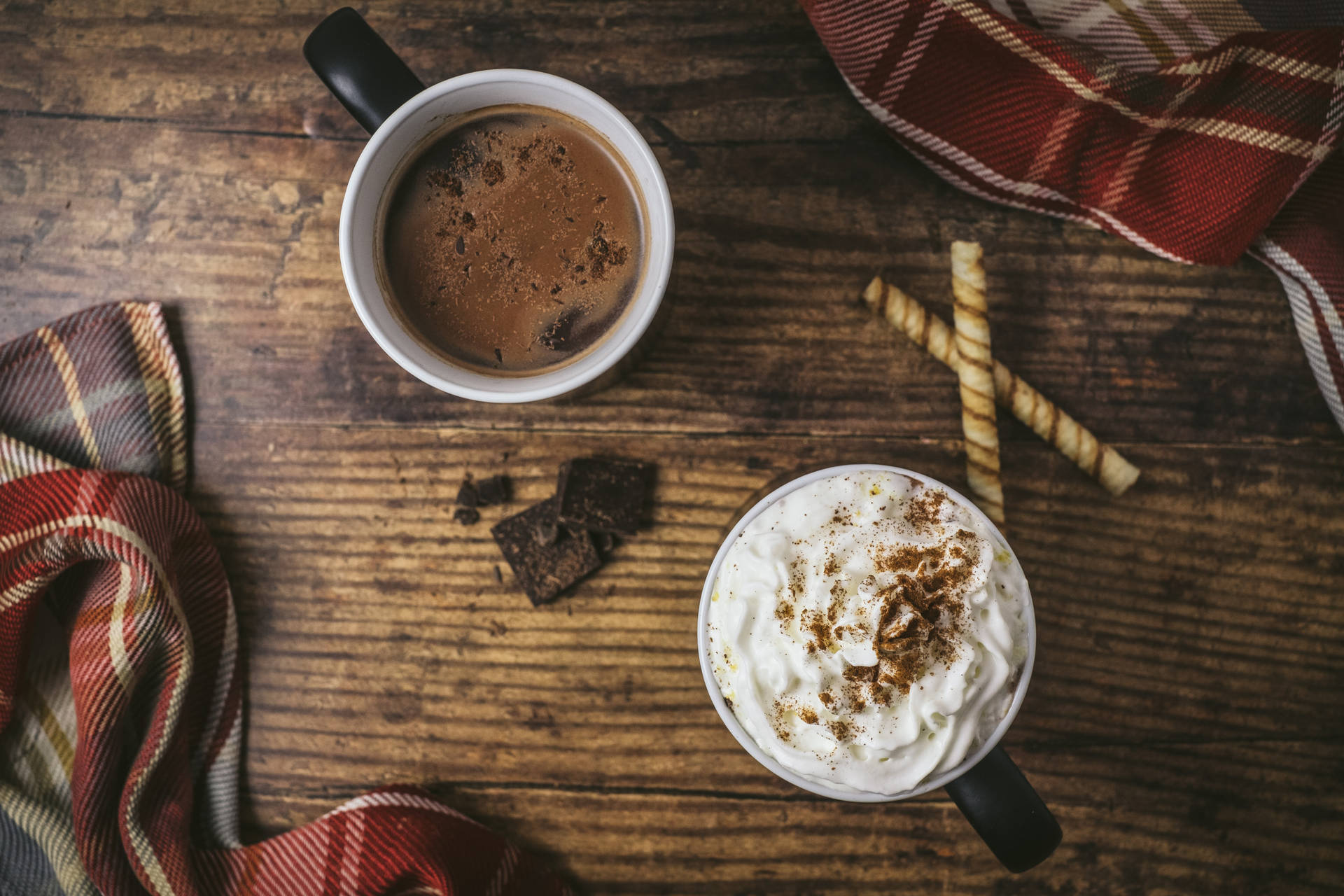 Cozy Autumn Pretzels And Hot Chocolate Picture