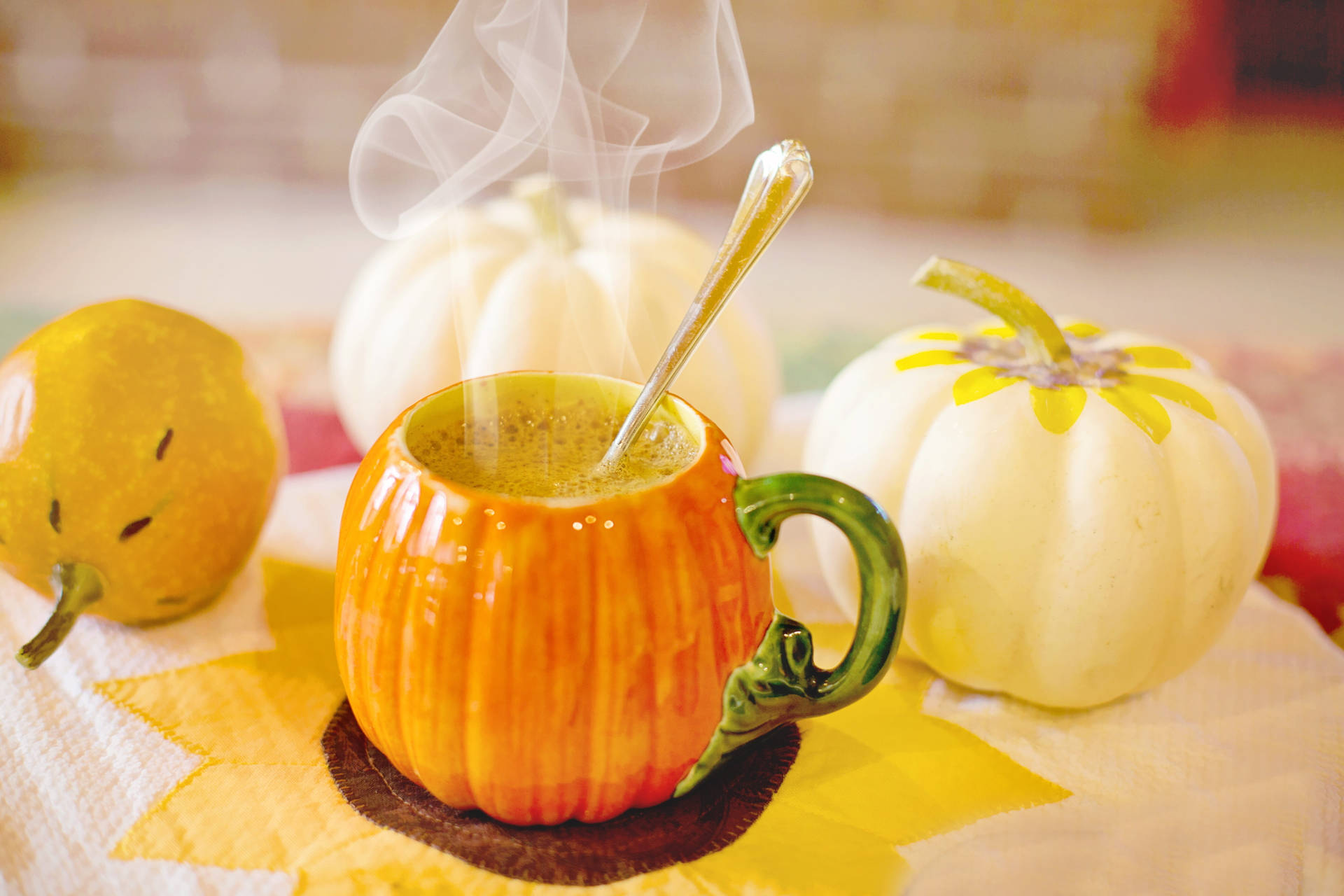 Cozy Autumn Pumpkin Spice Latte