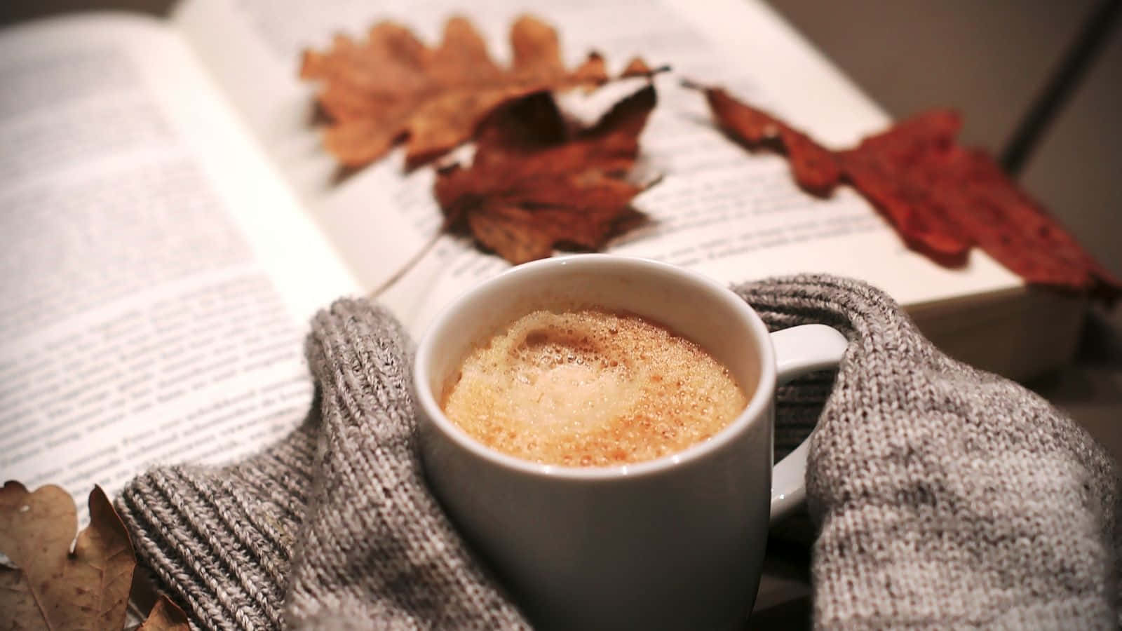 Cozy Autumn Readingwith Coffee.jpg Wallpaper
