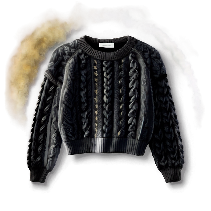 Cozy Black Sweater Png 49 PNG