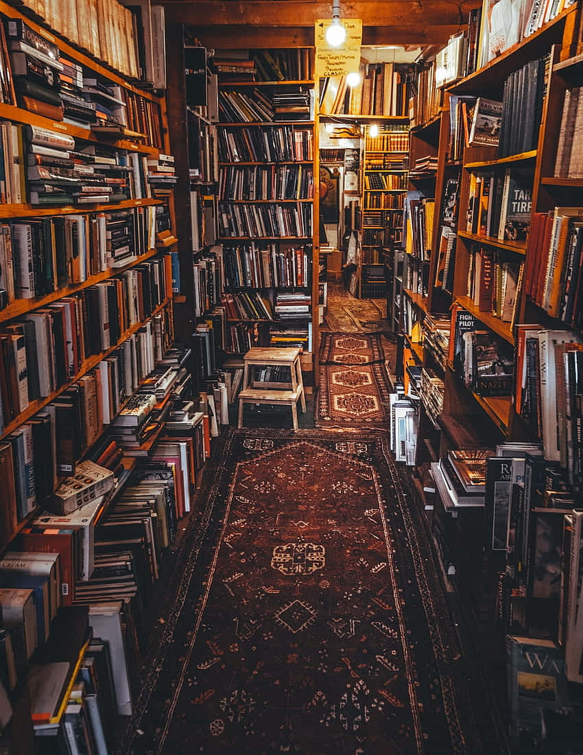 Cozy Bookstore Aisle.jpg Wallpaper