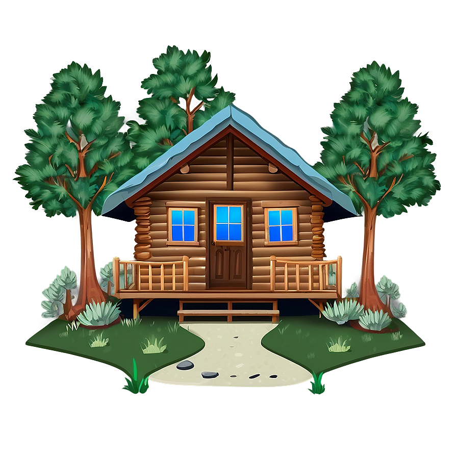 Cozy Cabin In The Woods Png Iiq81 PNG