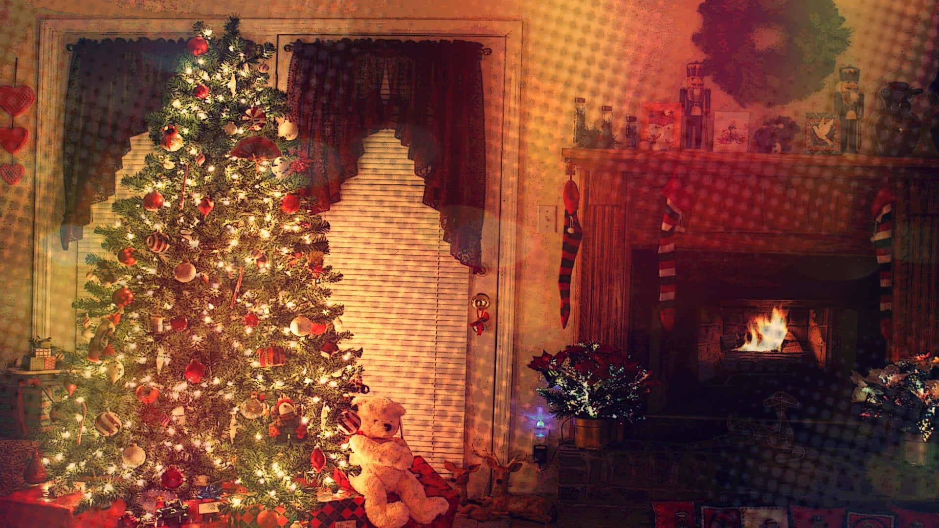 Share A Cozy Christmas With Your Loved Ones Wallpaper
