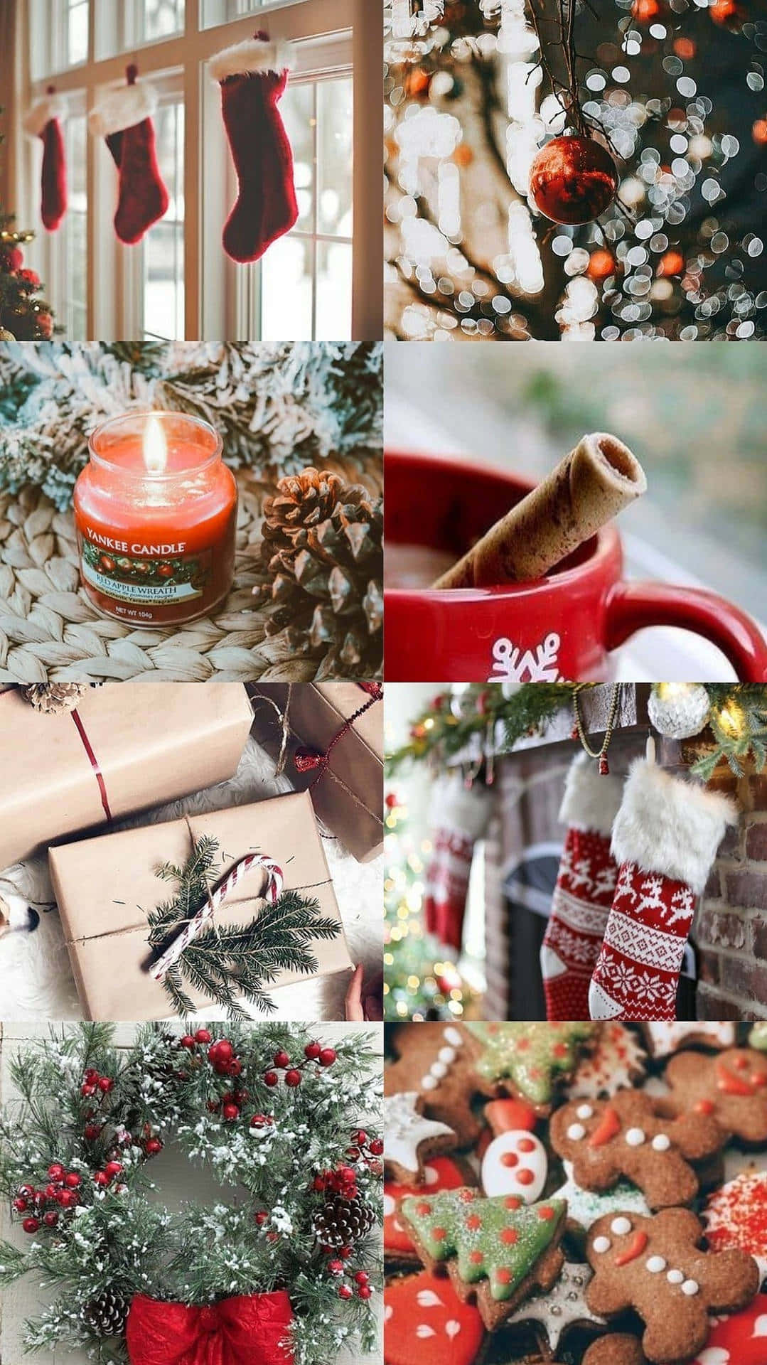Cozy Christmas Aesthetic Collage.jpg Wallpaper