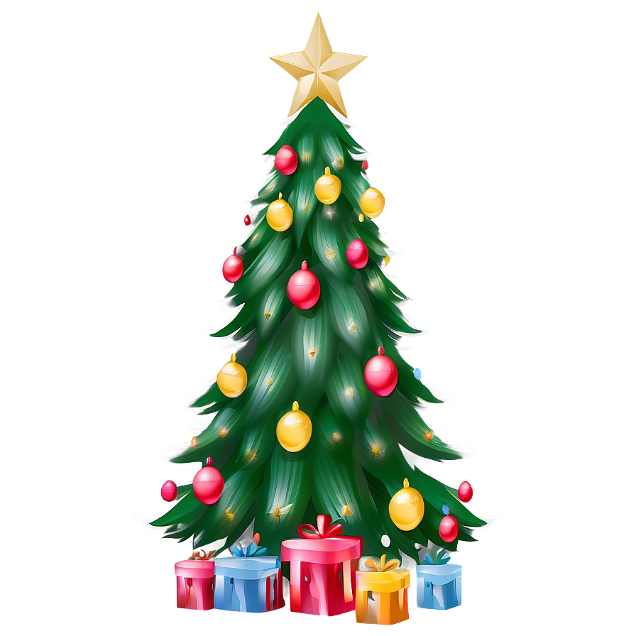 Cozy Christmas Tree Png 40 PNG